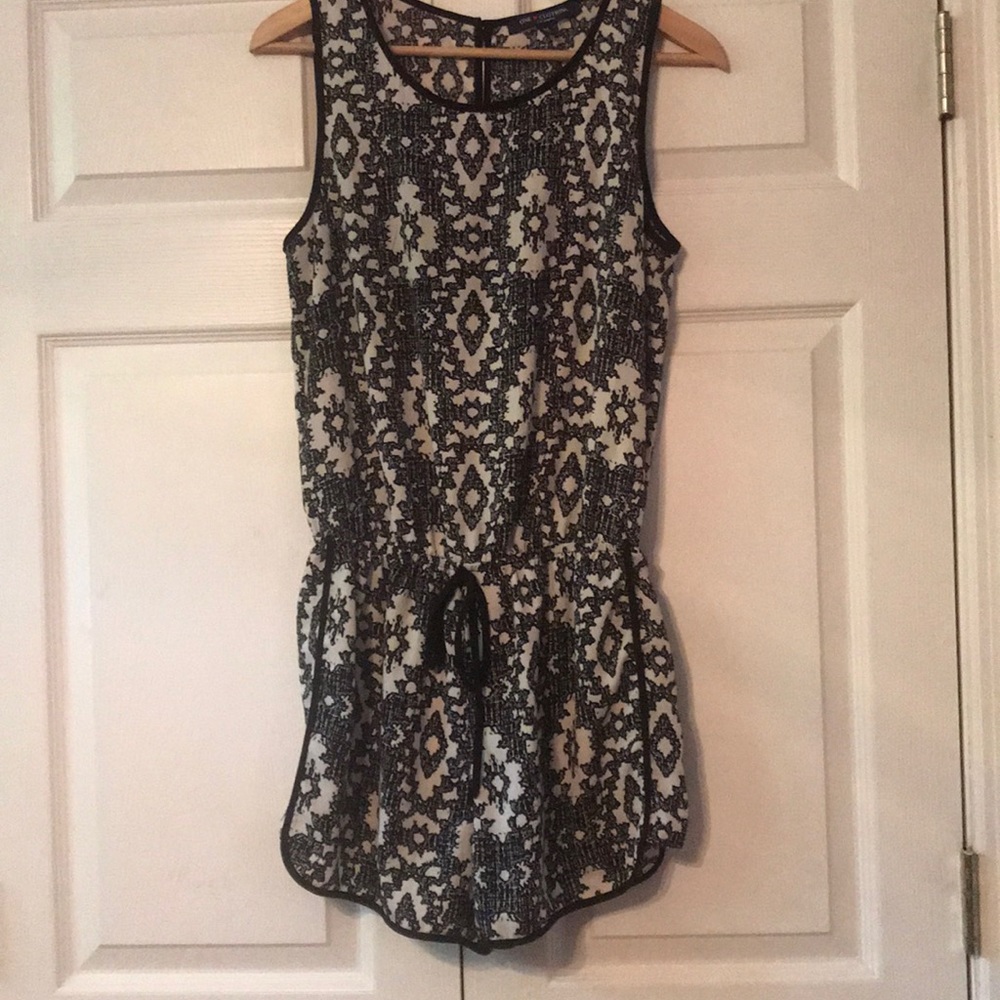 Black and White Romper
